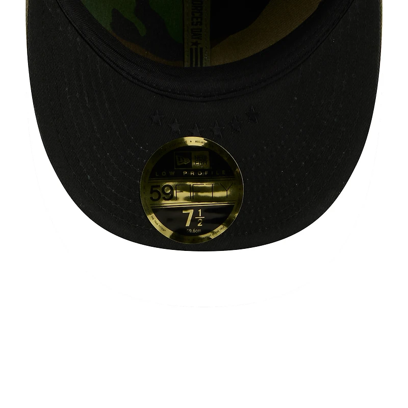Men's New Era Olive Cleveland Guardians 2026 Armed Forces Day Low Profile 59FIFTY Fitted Hat