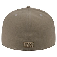 Men's New Era Olive Cleveland Guardians Color Pack A-Frame 59FIFTY Fitted Hat