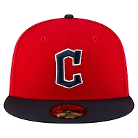 Men's New Era  Red/Black Cleveland Guardians Authentic Collection On Field 59FIFTY Fitted Hat