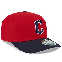 Men's New Era  Red/Black Cleveland Guardians Player Replica 9SEVENTY Adjustable Hat