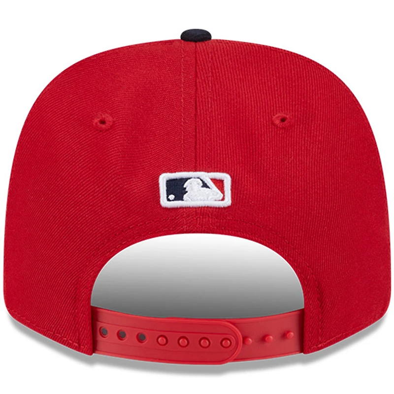 Men's New Era  Red/Black Cleveland Guardians Player Replica 9SEVENTY Adjustable Hat