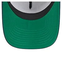 Men's New Era White/Navy Cleveland Guardians Distressed 9FORTY A-Frame Adjustable Trucker Hat