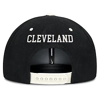 Men's Nike  Black Cleveland Guardians Pro Corduroy Structured Snapback Hat
