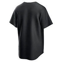 Maillot Nike noir réplique des Cleveland Guardians pour homme