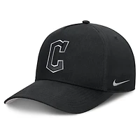 Men's Nike Black Cleveland Guardians Rise Dri-FIT A-Frame Adjustable Hat
