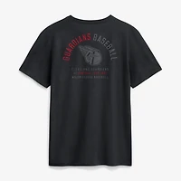 Men's Nike Black Cleveland Guardians Split Logo T-Shirt