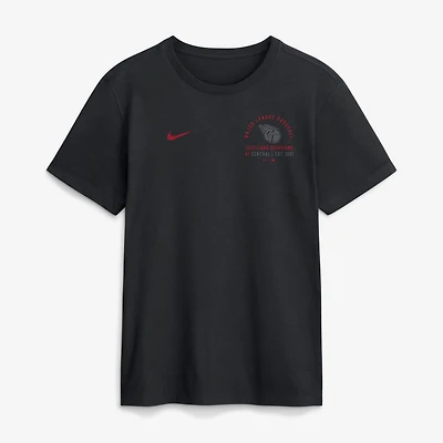 Men's Nike Black Cleveland Guardians Split Logo T-Shirt