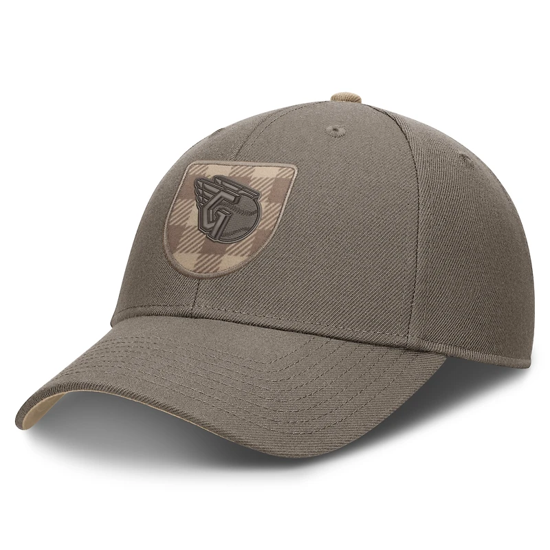 Casquette ajustable Nike marron Cleveland Guardians Statement Rise pour homme