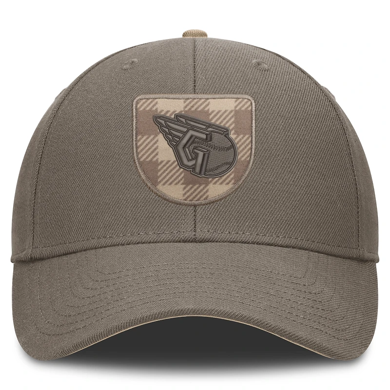 Casquette ajustable Nike marron Cleveland Guardians Statement Rise pour homme