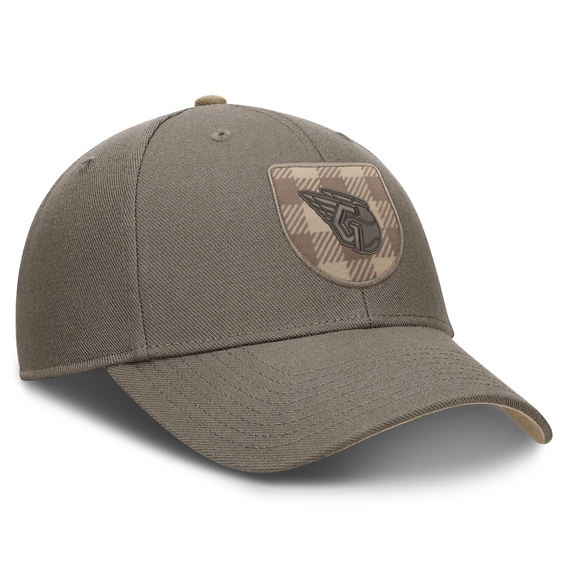 Men's Nike  Brown Cleveland Guardians Statement Rise Adjustable Hat