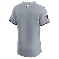 Maillot Nike Cleveland Guardians Alternate Vapor Premier Elite Patch gris pour homme