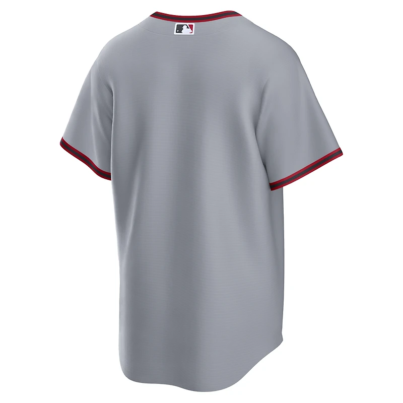 Men's Nike  Gray Cleveland Guardians Road Replica 2.0 Jersey