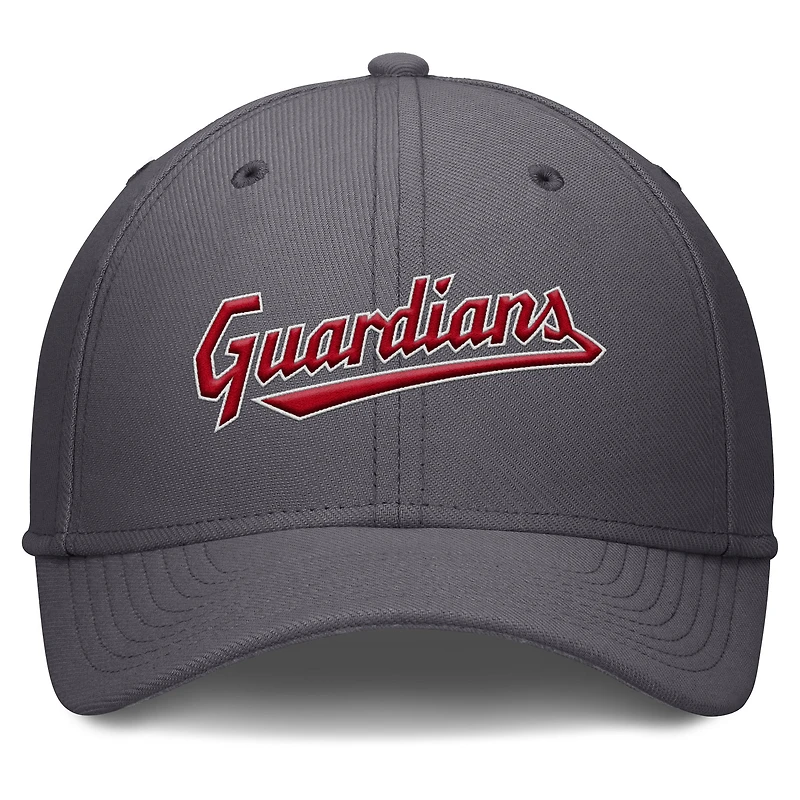 Casquette Nike Performance Flex grise Cleveland Guardians Swoosh pour homme