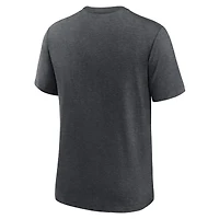 T-shirt à trois mélanges Performance Nike Heather Charcoal Cleveland Guardians Authentic Collection Early Work pour homme