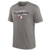 T-shirt triple mélange Nike Heather Charcoal Cleveland Guardians We Are All pour homme