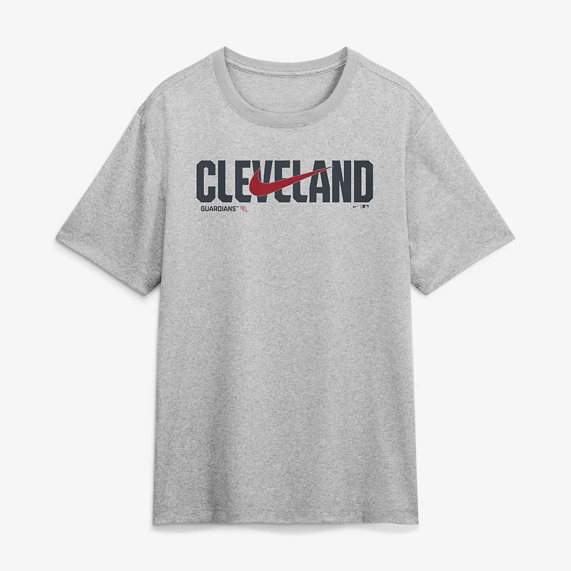 Men's Nike Heather Gray Cleveland Guardians Swoosh Legend Dri-FIT T-Shirt
