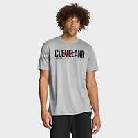 Men's Nike Heather Gray Cleveland Guardians Swoosh Legend Dri-FIT T-Shirt
