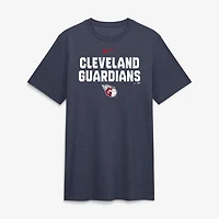 T-shirt Nike Heather Navy Cleveland Guardians pour homme, en mélange de trois tissus.