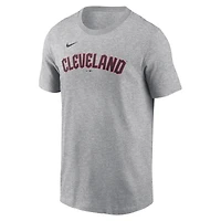 Men's Nike José Ramírez Gray Cleveland Guardians Fuse Name & Number T-Shirt
