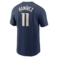 Men's Nike Jose Ramirez Navy Cleveland Guardians Fuse City Connect Name & Number T-Shirt