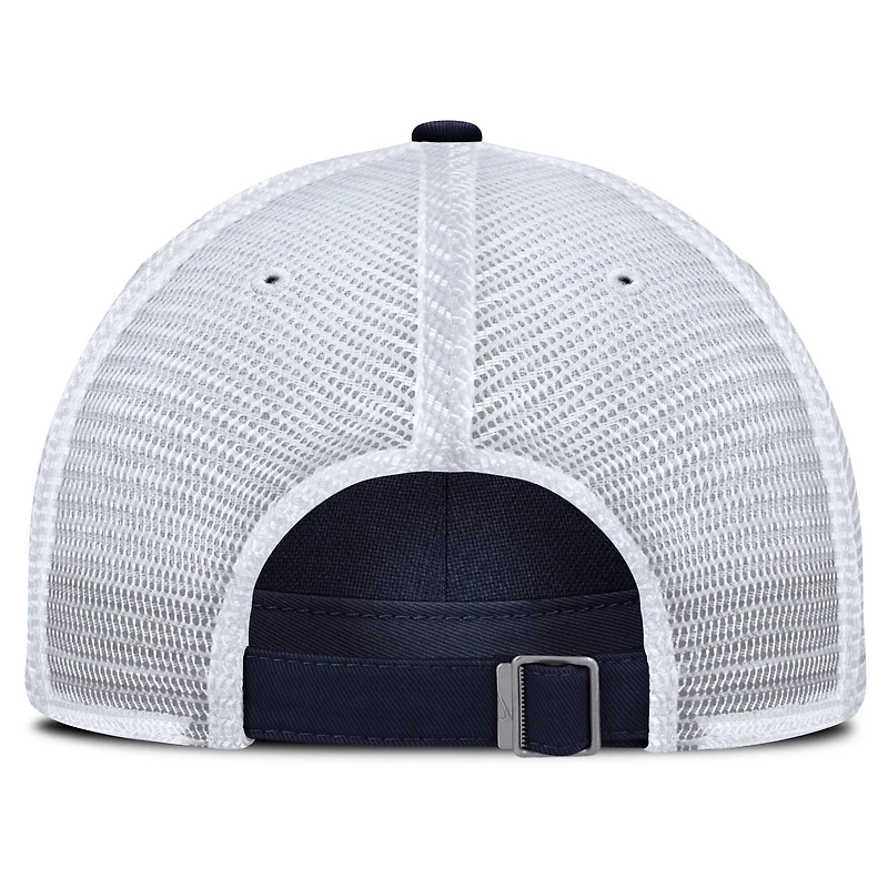 Men's Nike Navy/White Cleveland Guardians Club Trucker Adjustable Hat