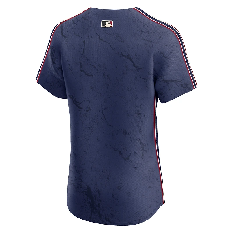 Men's Nike  Navy Cleveland Guardians 2024 City Connect Elite Jersey