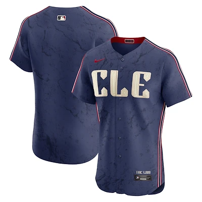 Men's Nike  Navy Cleveland Guardians 2024 City Connect Elite Jersey