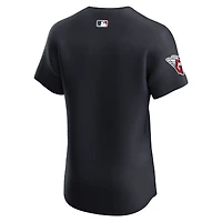 Maillot Nike bleu marine Cleveland Guardians Alternate Vapor Premier Elite Patch pour homme