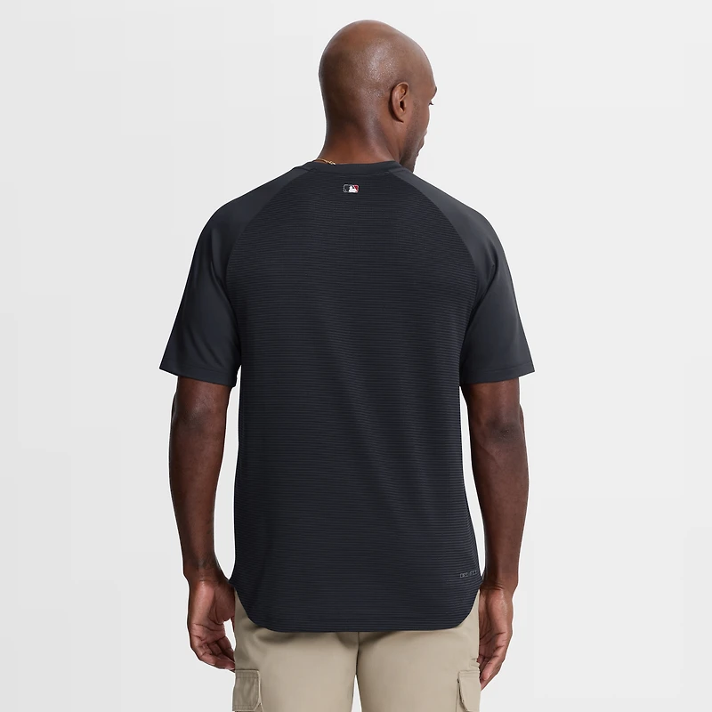 Men's Nike Navy Cleveland Guardians Authentic Collection Batting Practice Pre-Game Raglan Dri-FIT Top