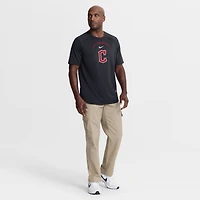 Men's Nike Navy Cleveland Guardians Authentic Collection Batting Practice Pre-Game Raglan Dri-FIT Top