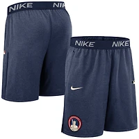 Short Nike bleu marine Cleveland Guardians Authentic Collection City Connect Performance Knit pour homme