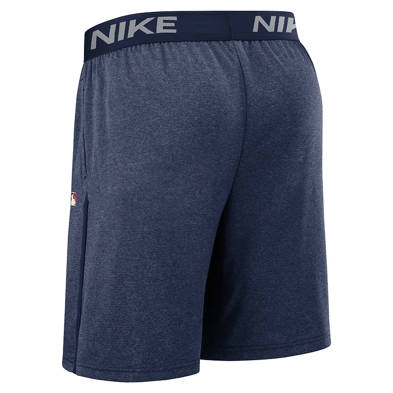 Short Nike bleu marine Cleveland Guardians Authentic Collection City Connect Performance Knit pour homme