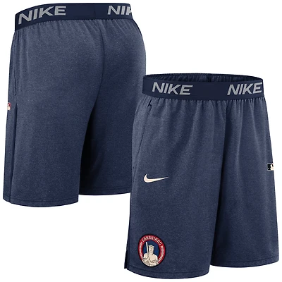 Men's Nike Navy Cleveland Guardians Authentic Collection City Connect Performance Knit Shorts