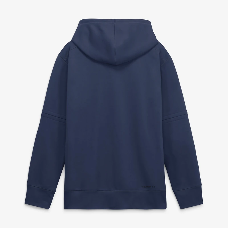 Men's Nike Navy Cleveland Guardians Authentic Collection City Connect Therma-FIT Hoodie