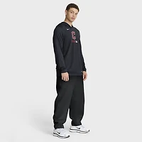 Men's Nike Navy Cleveland Guardians Authentic Collection Dri-FIT Long Sleeve Hooded T-Shirt