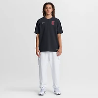 Coupe-vent Nike Cleveland Guardians Authentic Collection bleu marine pour homme, Dri-FIT à quart de zip