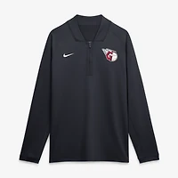 Men's Nike Navy Cleveland Guardians Authentic Collection Dri-FIT Raglan Half-Zip Pullover