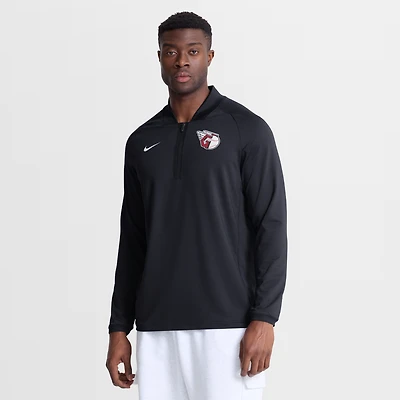 Men's Nike Navy Cleveland Guardians Authentic Collection Dri-FIT Raglan Half-Zip Pullover