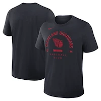 T-shirt Nike rouge Cleveland Guardians Authentic Collection Early Work Tri-Blend Dri-FIT pour homme