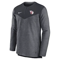 Haut à demi-glissière Nike Cleveland Guardians Authentic Collection Game Time Performance pour homme - Bleu marine