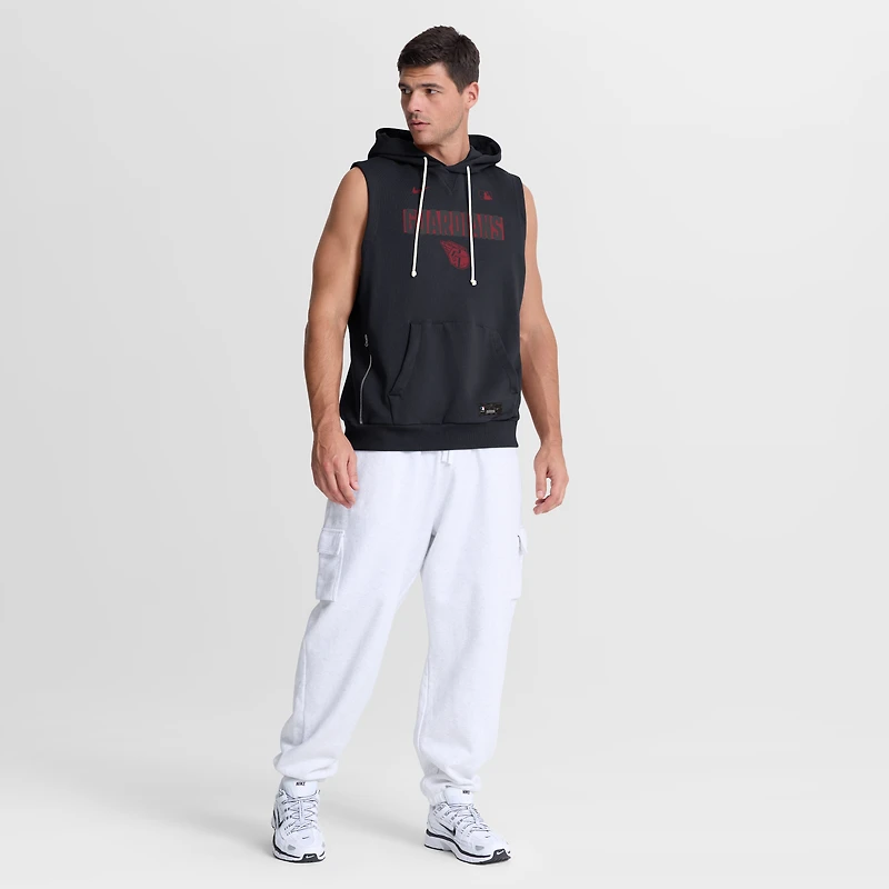 Men's Nike Navy Cleveland Guardians Authentic Collection Standard Issue Dri-FIT Sleeveless Hoodie