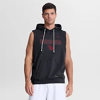 Sweat à capuche sans manches Nike Cleveland Guardians Authentic Collection Standard Issue Dri-FIT pour homme, bleu marine