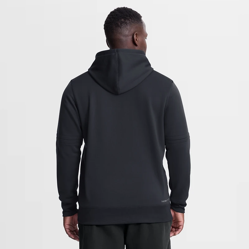 Men's Nike Navy Cleveland Guardians Authentic Collection Therma-FIT Hoodie