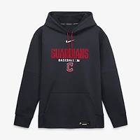 Men's Nike Navy Cleveland Guardians Authentic Collection Therma-FIT Hoodie