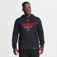 Sweat à capuche Nike Authentic Collection Therma-FIT pour homme, bleu marine, Cleveland Guardians