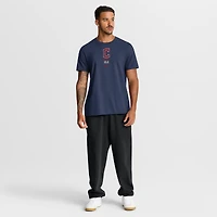 T-shirt Nike City Connect 2-Hit Cleveland Guardians bleu marine pour homme