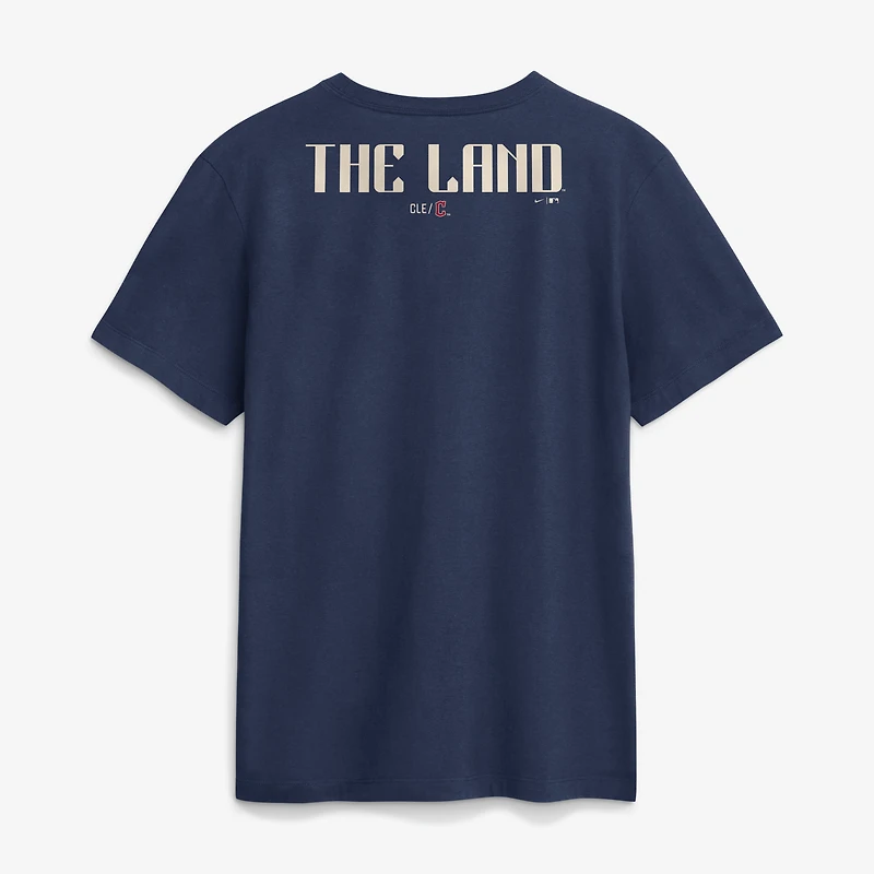 Men's Nike Navy Cleveland Guardians City Connect 2-Hit T-Shirt