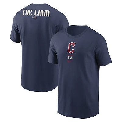 Men's Nike Navy Cleveland Guardians City Connect 2-Hit T-Shirt