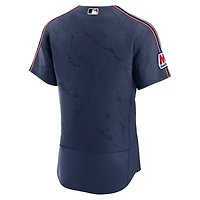 Men's Nike Navy Cleveland Guardians City Connect Authentic Sponsor Patch Jersey