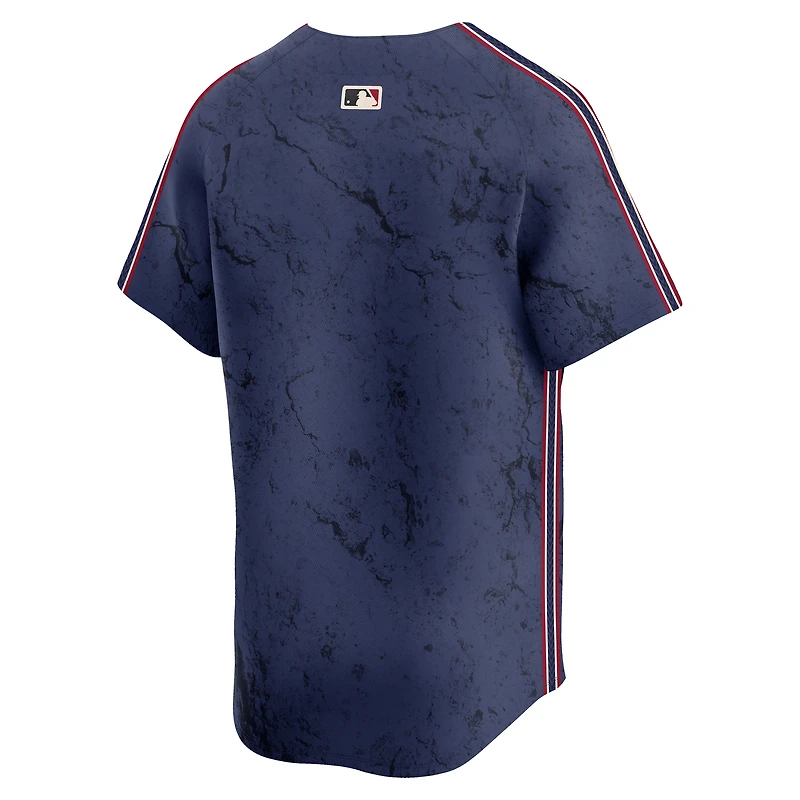 Maillot Nike bleu marine City Connect Limited des Cleveland Guardians pour homme